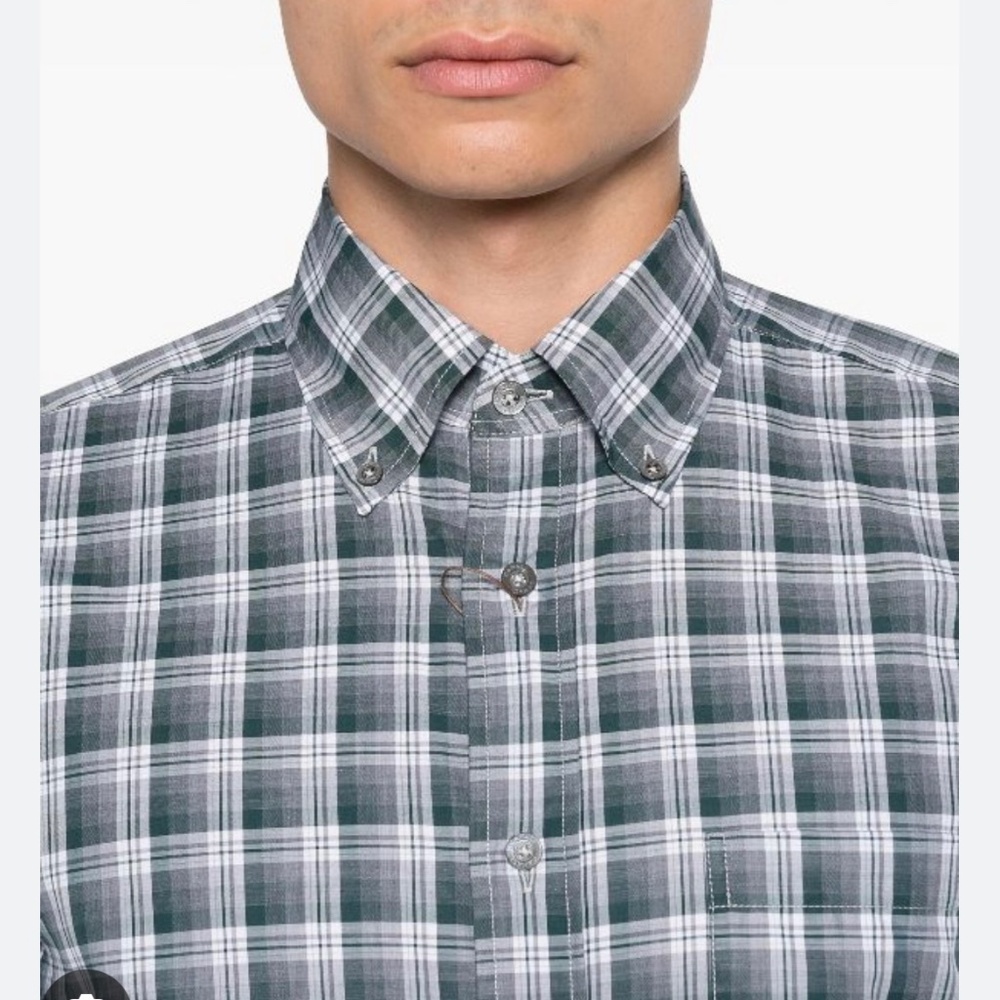 CANALI PLAID SHIRT -new with tags